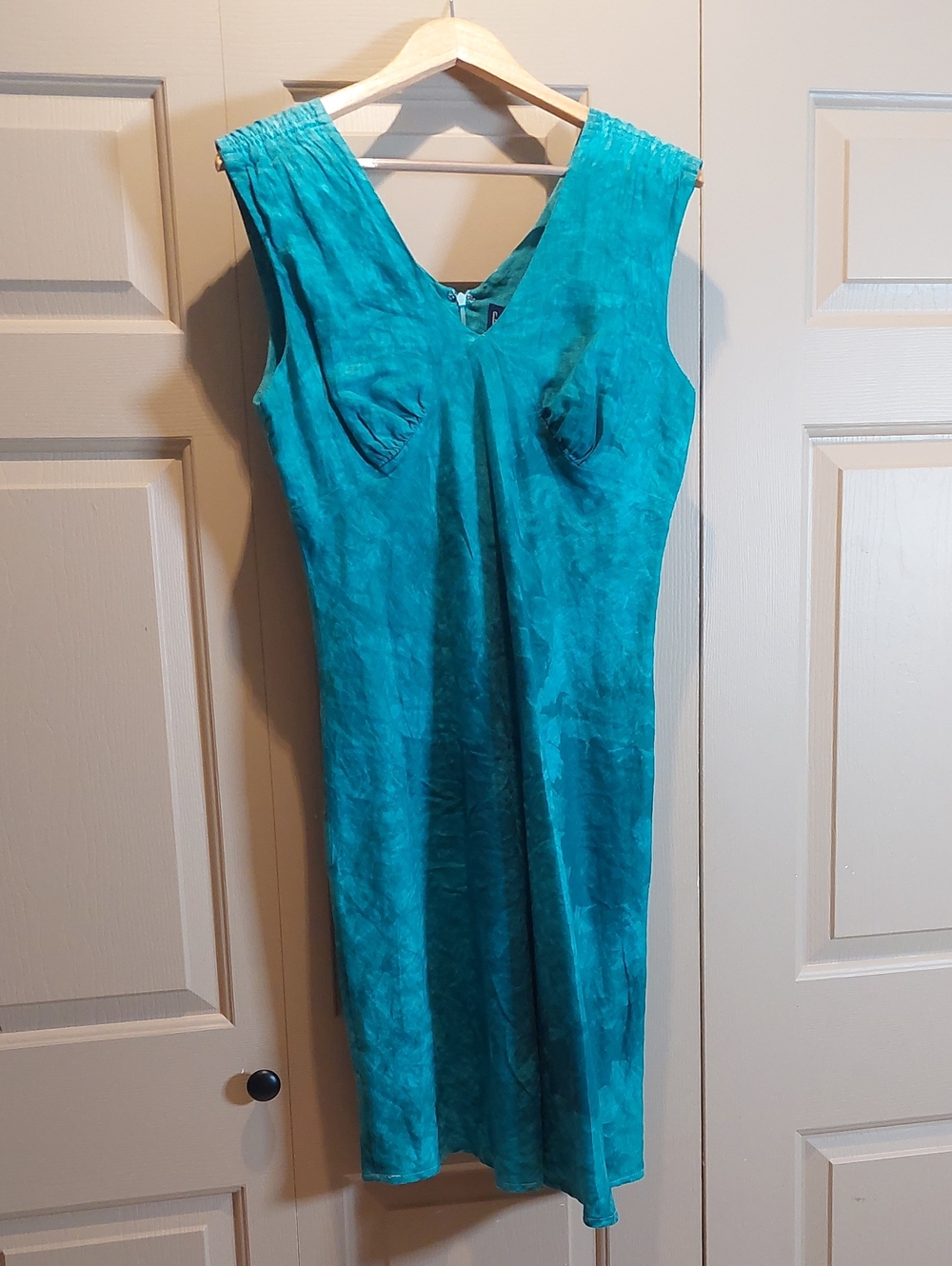GAP Teal Sleeveless V-Neck Midi Dress
